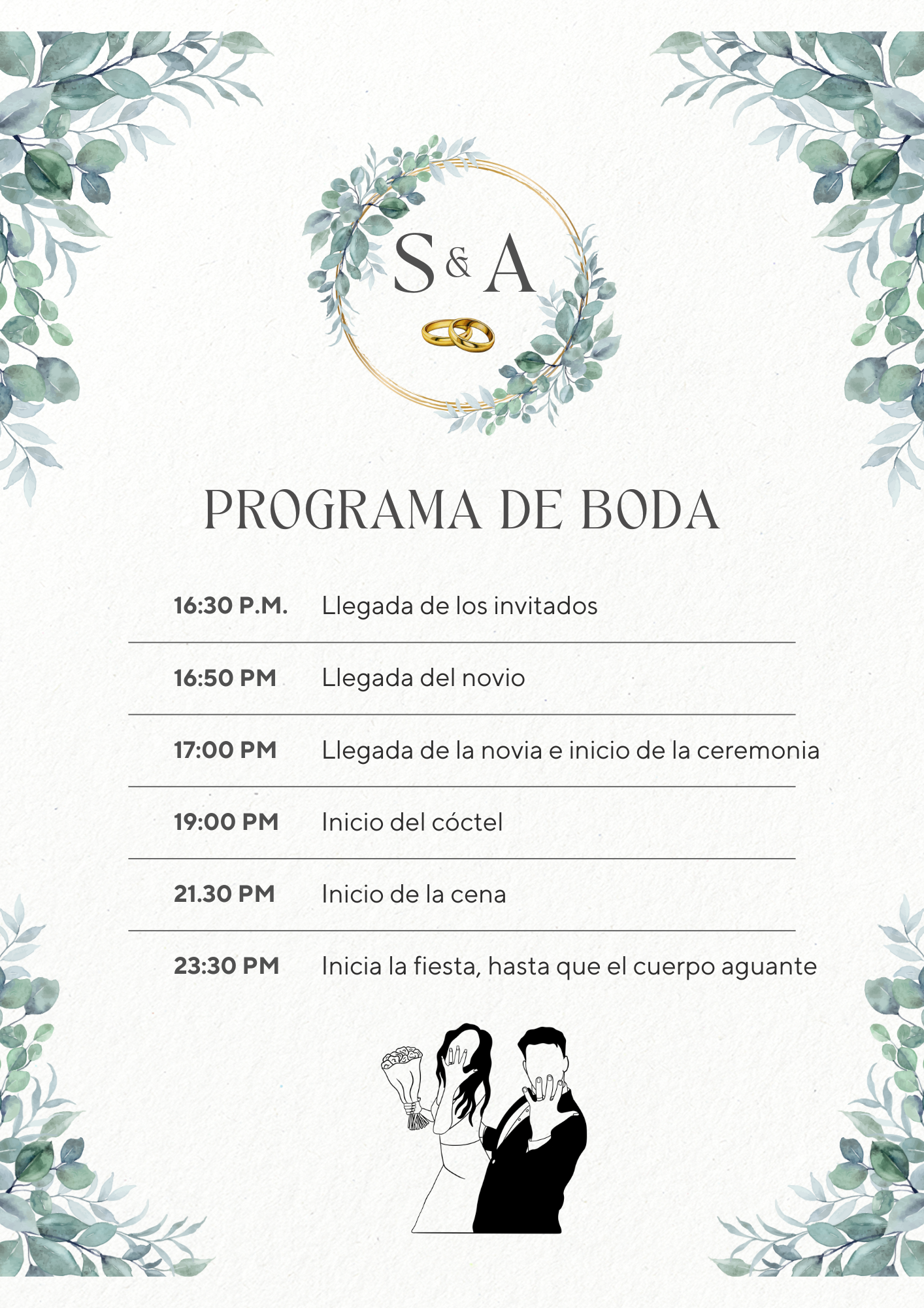 Programa de boda